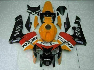2005-2006 Orange Black Repsol Honda CBR600RR Motorbike Fairing UK Factory