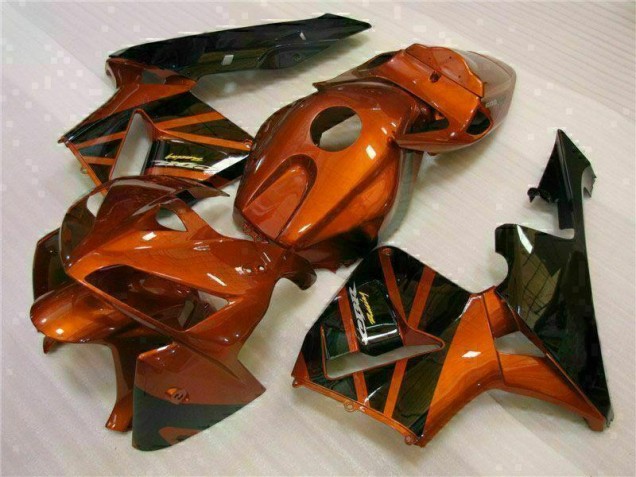 2005-2006 Orange Black Honda CBR600RR Bike Fairings UK Factory 2005-2006 Orange Black Honda CBR600RR Bike Fairings UK Factory