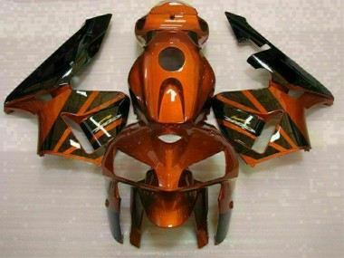 2005-2006 Orange Black Honda CBR600RR Bike Fairings UK Factory