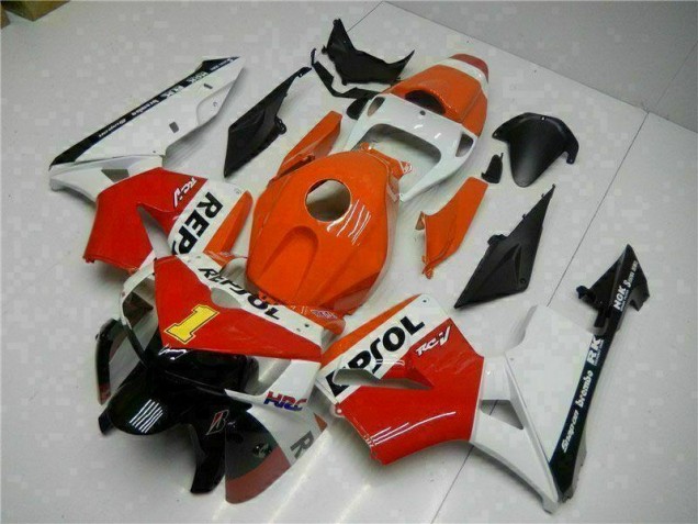 2005-2006 Orange Repsol Honda CBR600RR Bike Fairing Kit UK Factory 2005-2006 Orange Repsol Honda CBR600RR Bike Fairing Kit UK Factory
