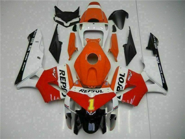 2005-2006 Orange Repsol Honda CBR600RR Bike Fairing Kit UK Factory 2005-2006 Orange Repsol Honda CBR600RR Bike Fairing Kit UK Factory