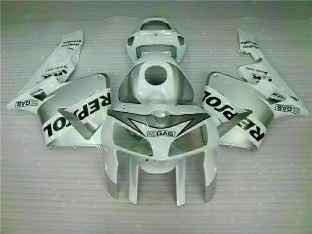 2005-2006 White Repsol Honda CBR600RR Motorbike Fairing Kits UK Factory 2005-2006 White Repsol Honda CBR600RR Motorbike Fairing Kits UK Factory