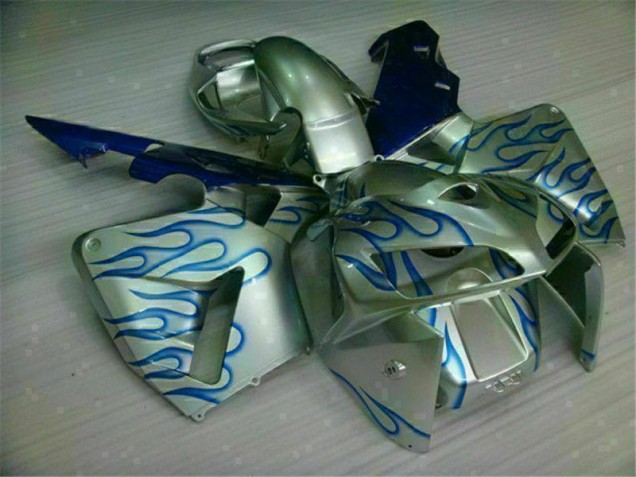 2005-2006 White Blue Flame Honda CBR600RR Motorcycle Fairing Kit UK Factory 2005-2006 White Blue Flame Honda CBR600RR Motorcycle Fairing Kit UK Factory