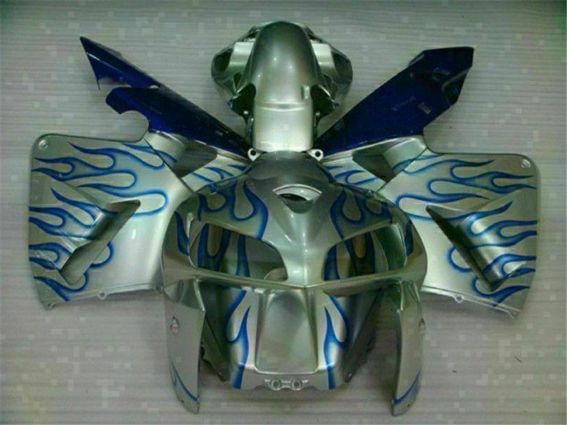 2005-2006 White Blue Flame Honda CBR600RR Motorcycle Fairing Kit UK Factory 2005-2006 White Blue Flame Honda CBR600RR Motorcycle Fairing Kit UK Factory