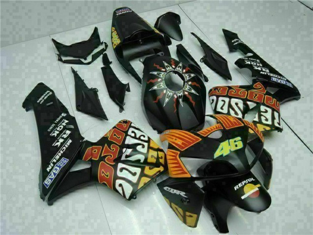 2005-2006 Black Honda CBR600RR Bike Fairings & Bodywork UK Factory 2005-2006 Black Honda CBR600RR Bike Fairings & Bodywork UK Factory