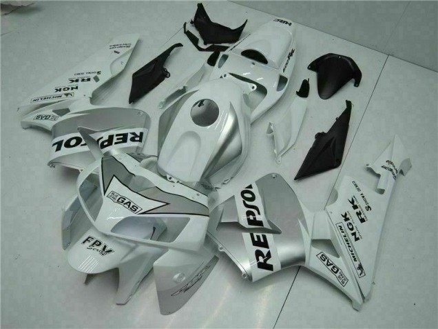 2005-2006 White Repsol Honda CBR600RR Bike Fairings & Bodywork UK Factory 2005-2006 White Repsol Honda CBR600RR Bike Fairings & Bodywork UK Factory