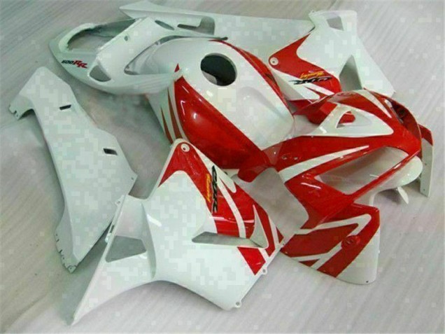 2005-2006 Red White Honda CBR600RR Motor Fairings UK Factory 2005-2006 Red White Honda CBR600RR Motor Fairings UK Factory