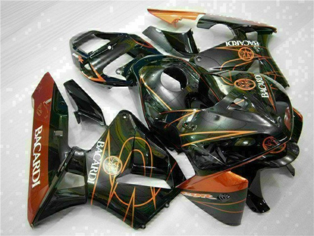 2005-2006 Black Orange BACARDI Honda CBR600RR Motorcycle Fairing UK Factory 2005-2006 Black Orange BACARDI Honda CBR600RR Motorcycle Fairing UK Factory