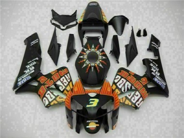 2005-2006 Black Honda CBR600RR Motorbike Fairing UK Factory