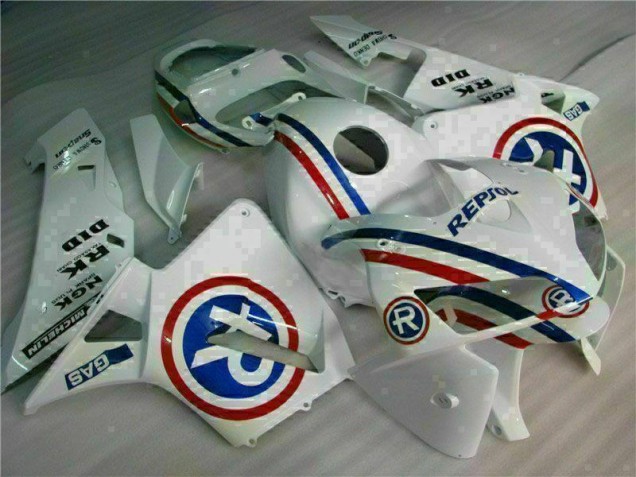 2005-2006 White Honda CBR600RR Bike Fairings UK Factory 2005-2006 White Honda CBR600RR Bike Fairings UK Factory