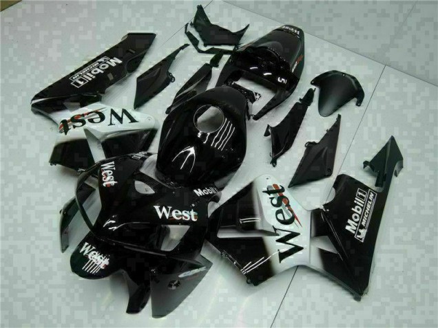 2005-2006 Black West Honda CBR600RR Motorbike Fairing Kits UK Factory 2005-2006 Black West Honda CBR600RR Motorbike Fairing Kits UK Factory