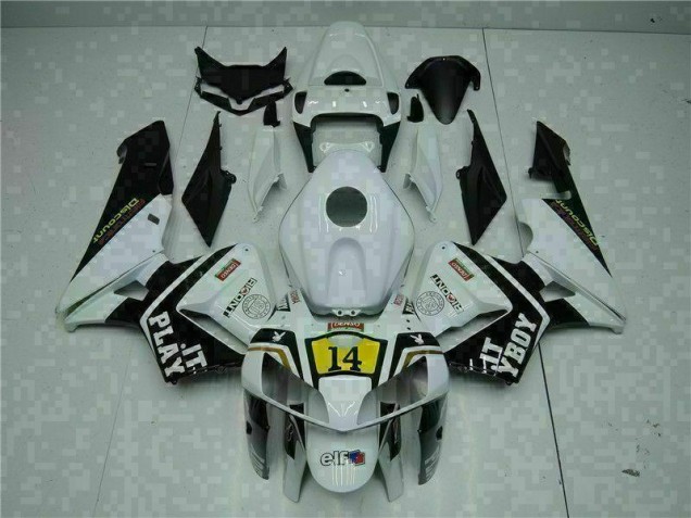 2005-2006 White Playboy 14 Honda CBR600RR Motorcycle Replacement Fairings UK Factory 2005-2006 White Playboy 14 Honda CBR600RR Motorcycle Replacement Fairings UK Factory