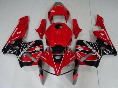 2005-2006 Red Black Honda CBR600RR Motorcycle Fairing Kit UK Factory
