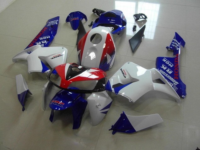 2005-2006 White Blue Red HRC Honda CBR600RR Motorcycle Fairing UK Factory 2005-2006 White Blue Red HRC Honda CBR600RR Motorcycle Fairing UK Factory