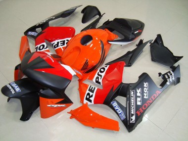 2005-2006 Matte Black Repsol Race Honda CBR600RR Motorcycle Fairing Kit UK Factory