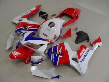 2005-2006 White Blue Red Motul HRC Honda CBR600RR Moto Fairings UK Factory