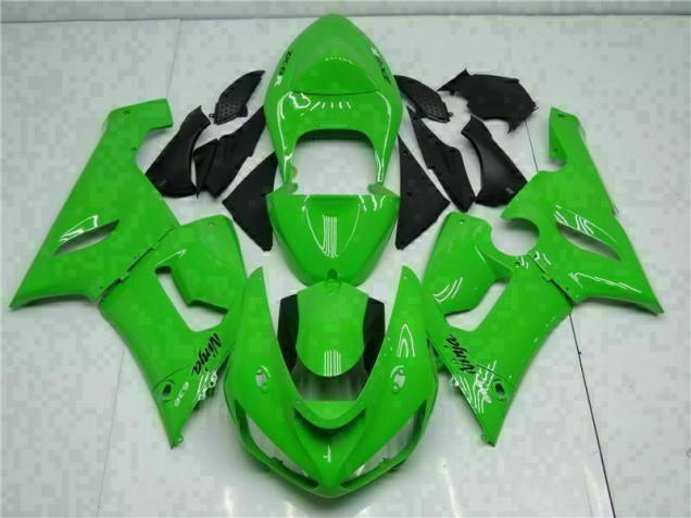 2005-2006 Green Kawasaki ZX6R Motorcycle Replacement Fairings UK Factory 2005-2006 Green Kawasaki ZX6R Motorcycle Replacement Fairings UK Factory