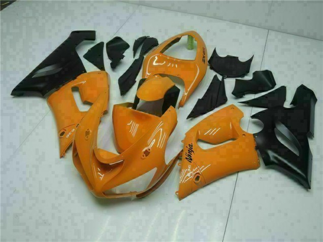 2005-2006 Orange Kawasaki ZX6R Bike Fairing UK Factory