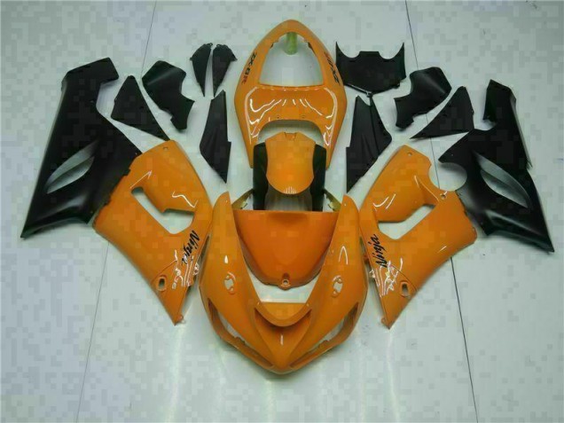 2005-2006 Orange Kawasaki ZX6R Bike Fairing UK Factory