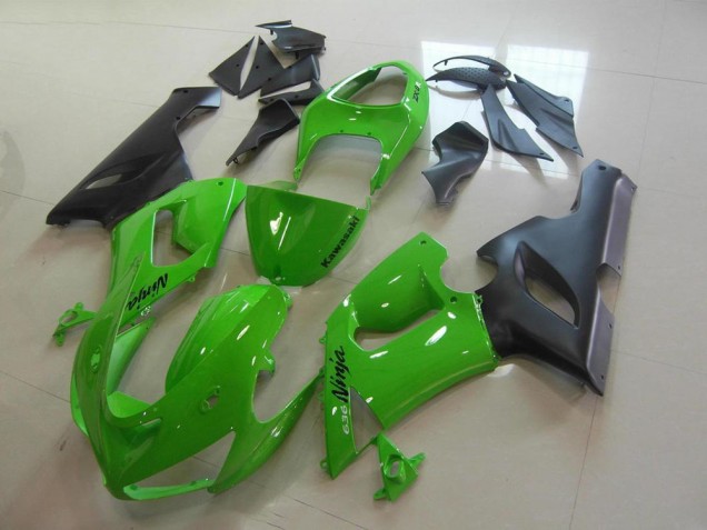 2005-2006 Green Kawasaki ZX6R Motorcycle Replacement Fairings & Bodywork UK Factory 2005-2006 Green Kawasaki ZX6R Motorcycle Replacement Fairings & Bodywork UK Factory