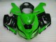 2005-2006 Green White Black Kawasaki ZX6R Motorcyle Fairings UK Factory 2005-2006 Green White Black Kawasaki ZX6R Motorcyle Fairings UK Factory