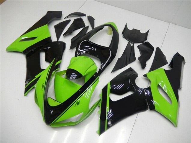 2005-2006 Green Black Kawasaki ZX6R Motor Fairings UK Factory 2005-2006 Green Black Kawasaki ZX6R Motor Fairings UK Factory