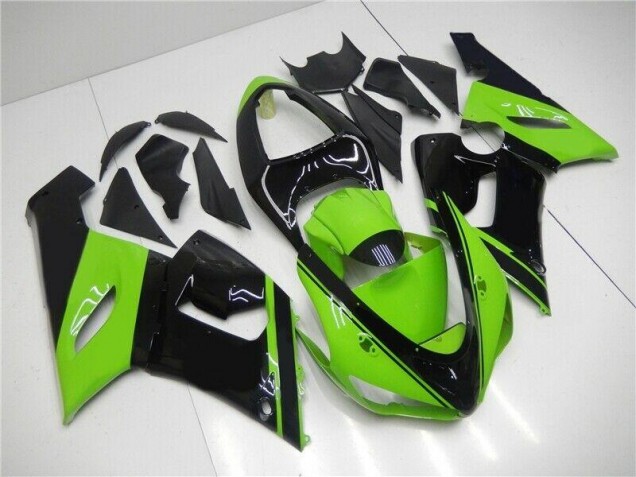 2005-2006 Green Black Kawasaki ZX6R Motor Fairings UK Factory 2005-2006 Green Black Kawasaki ZX6R Motor Fairings UK Factory