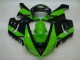 2005-2006 Green Black Kawasaki ZX6R Motorbike Fairing UK Factory