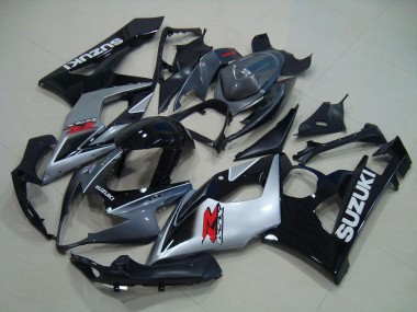2005-2006 Grey Black Silver Suzuki GSXR 1000 Motorbike Fairing Kits UK Factory