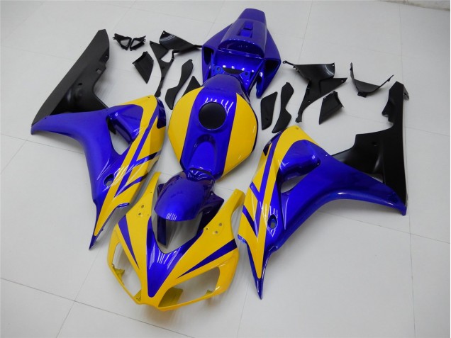 2006-2007 Yellow Blue Honda CBR1000RR Replacement Motorcycle Fairings UK Factory 2006-2007 Yellow Blue Honda CBR1000RR Replacement Motorcycle Fairings UK Factory