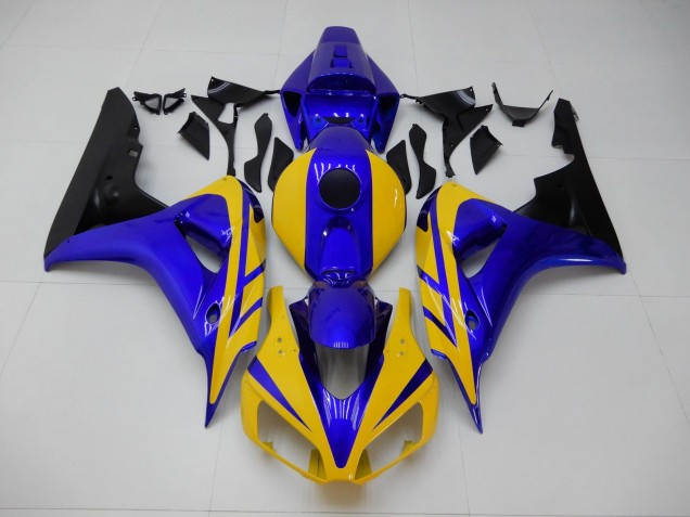 2006-2007 Yellow Blue Honda CBR1000RR Replacement Motorcycle Fairings UK Factory 2006-2007 Yellow Blue Honda CBR1000RR Replacement Motorcycle Fairings UK Factory