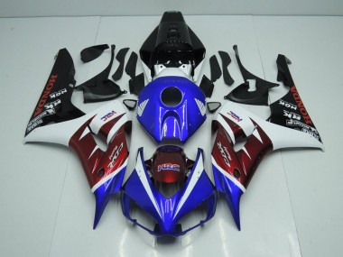 2006-2007 Burgandy and Blue Honda CBR1000RR Bike Fairing UK Factory