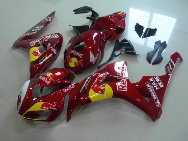 2006-2007 Candy Red Red Bull Honda CBR1000RR Motorcylce Fairings UK Factory 2006-2007 Candy Red Red Bull Honda CBR1000RR Motorcylce Fairings UK Factory