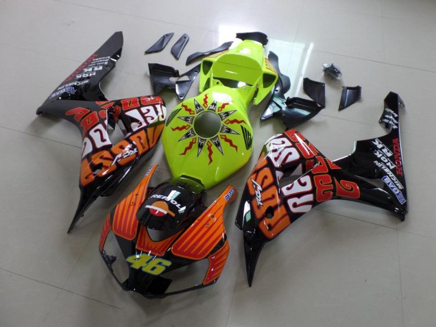 2006-2007 Fluro Rossi Honda CBR1000RR Bike Fairings UK Factory 2006-2007 Fluro Rossi Honda CBR1000RR Bike Fairings UK Factory