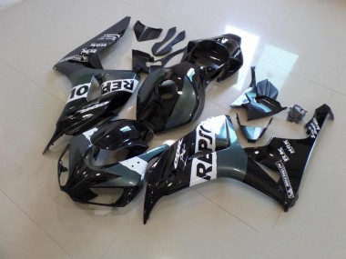 2006-2007 Grey Black Repsol Honda CBR1000RR Motorbike Fairing Kits UK Factory