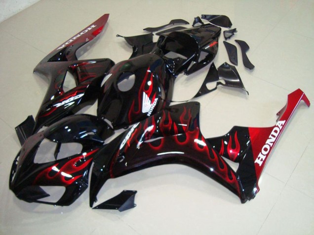 2006-2007 Red Flame Honda CBR1000RR Motorcylce Fairings UK Factory 2006-2007 Red Flame Honda CBR1000RR Motorcylce Fairings UK Factory