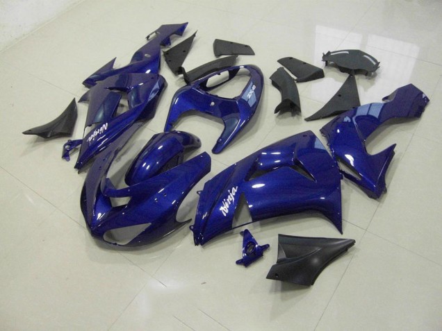 2006-2007 Dark Blue Kawasaki ZX10R Replacement Fairings UK Factory 2006-2007 Dark Blue Kawasaki ZX10R Replacement Fairings UK Factory