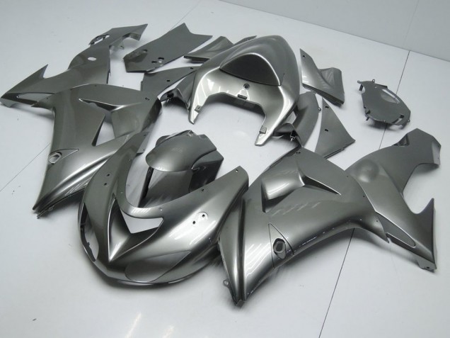 2006-2007 Glossy Grey Kawasaki ZX10R Bike Fairings UK Factory 2006-2007 Glossy Grey Kawasaki ZX10R Bike Fairings UK Factory