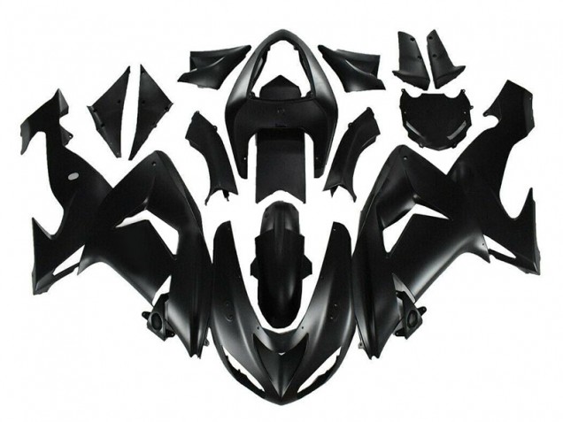 2006-2007 Matte Black Kawasaki ZX10R Motor Fairings UK Factory 2006-2007 Matte Black Kawasaki ZX10R Motor Fairings UK Factory