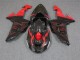2006-2007 Black Red Kawasaki ZX10R Motorcycle Fairings UK Factory 2006-2007 Black Red Kawasaki ZX10R Motorcycle Fairings UK Factory