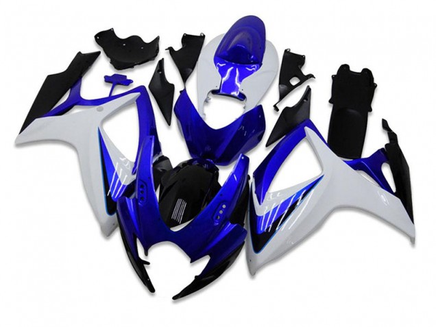 2006-2007 Blue White Suzuki GSXR 600/750 Motorbike Fairing UK Factory 2006-2007 Blue White Suzuki GSXR 600/750 Motorbike Fairing UK Factory