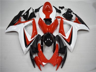 2006-2007 Red Black Suzuki GSXR 600/750 Motorcycle Fairings Kits UK Factory