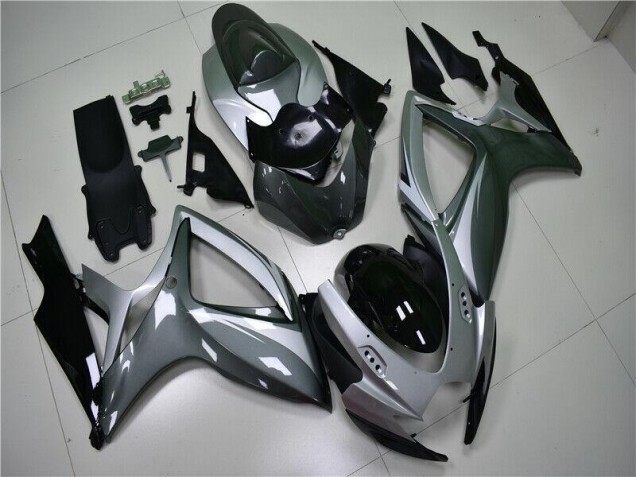 2006-2007 Silver Grey Suzuki GSXR 600/750 Motorcycle Replacement Fairings UK Factory 2006-2007 Silver Grey Suzuki GSXR 600/750 Motorcycle Replacement Fairings UK Factory