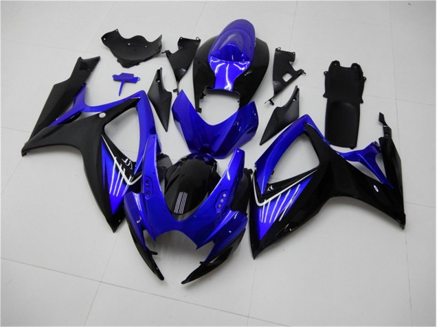 2006-2007 Blue Black Suzuki GSXR 600/750 Replacement Fairings & Bodywork UK Factory 2006-2007 Blue Black Suzuki GSXR 600/750 Replacement Fairings & Bodywork UK Factory