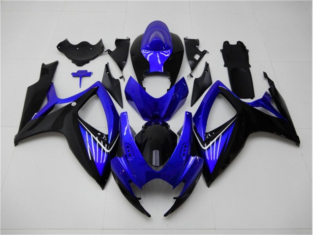 2006-2007 Blue Black Suzuki GSXR 600/750 Replacement Fairings & Bodywork UK Factory 2006-2007 Blue Black Suzuki GSXR 600/750 Replacement Fairings & Bodywork UK Factory