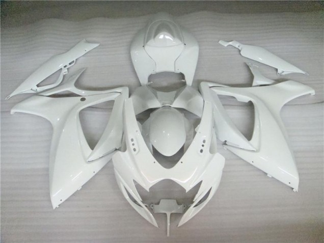 2006-2007 Pearl White Suzuki GSXR 600/750 Motorbike Fairing UK Factory 2006-2007 Pearl White Suzuki GSXR 600/750 Motorbike Fairing UK Factory
