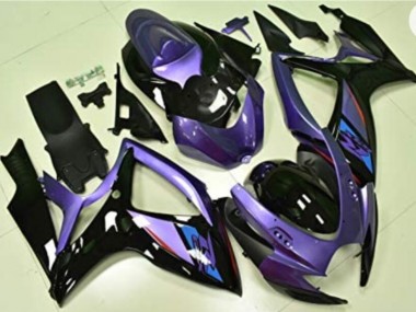 2006-2007 Purple Black Suzuki GSXR 600/750 Replacement Motorcycle Fairings UK Factory