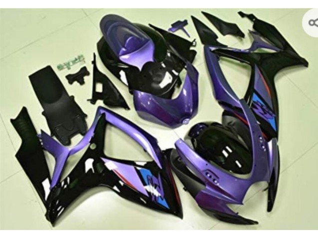 2006-2007 Purple Black Suzuki GSXR 600/750 Replacement Motorcycle Fairings UK Factory 2006-2007 Purple Black Suzuki GSXR 600/750 Replacement Motorcycle Fairings UK Factory