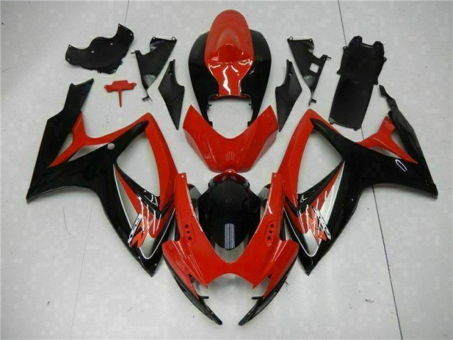 2006-2007 Red Suzuki GSXR 600/750 Bike Fairing Kit UK Factory 2006-2007 Red Suzuki GSXR 600/750 Bike Fairing Kit UK Factory