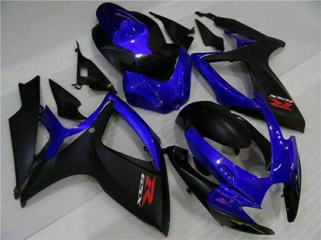 2006-2007 Blue Black Suzuki GSXR 600/750 Motorbike Fairing Kits UK Factory 2006-2007 Blue Black Suzuki GSXR 600/750 Motorbike Fairing Kits UK Factory